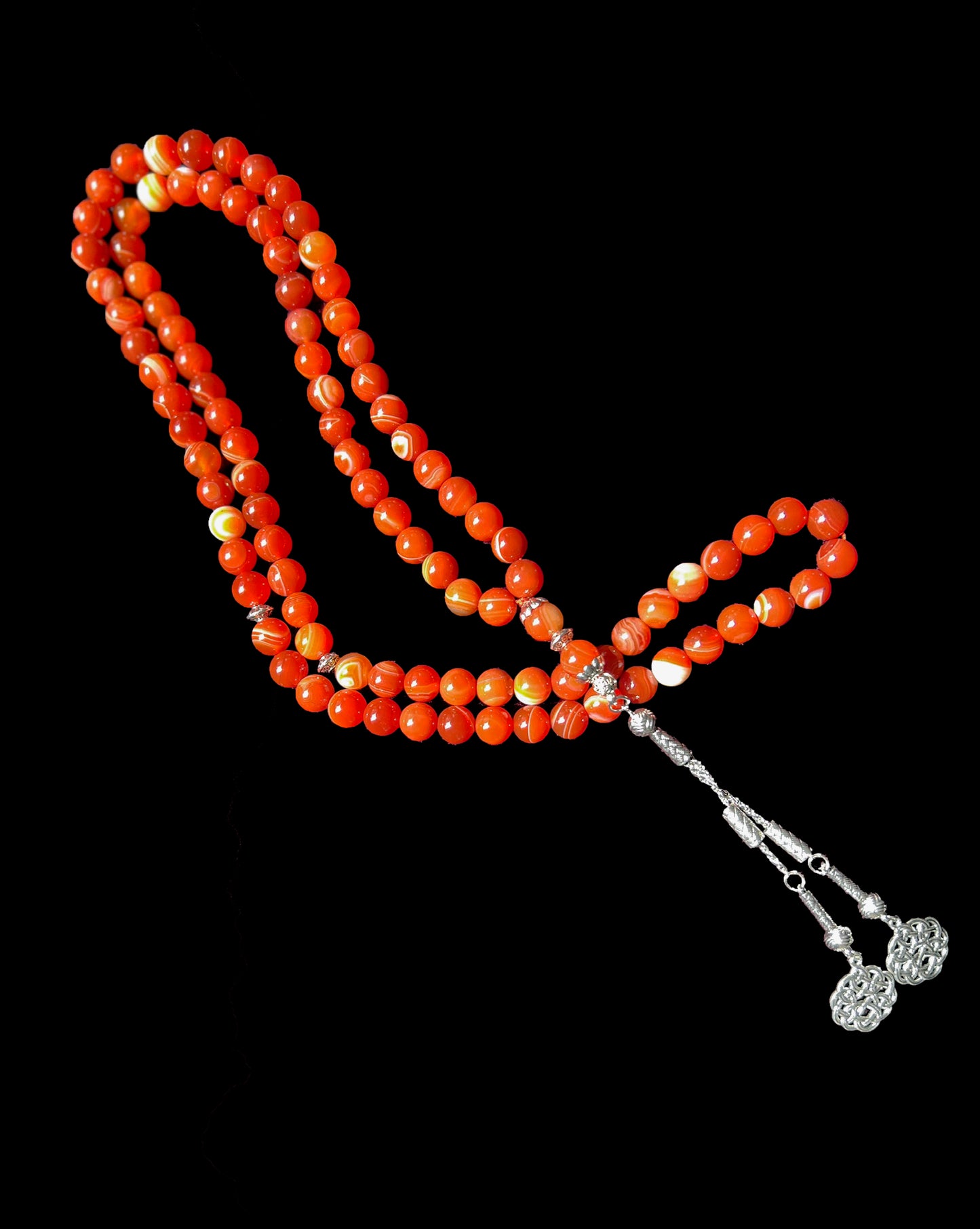 I’timad – Red Banded Agate Misbaha