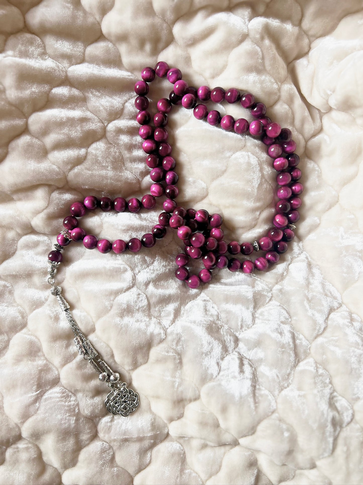 Izzah – Pink Tiger’s Eye Misbaha