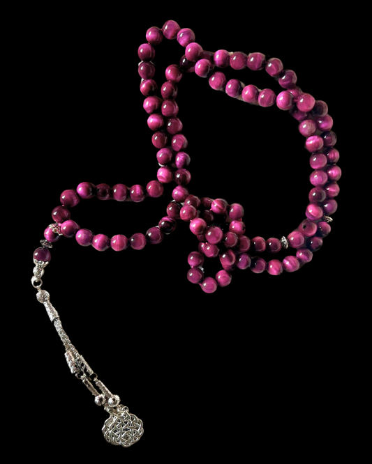 Izzah – Pink Tiger’s Eye Misbaha